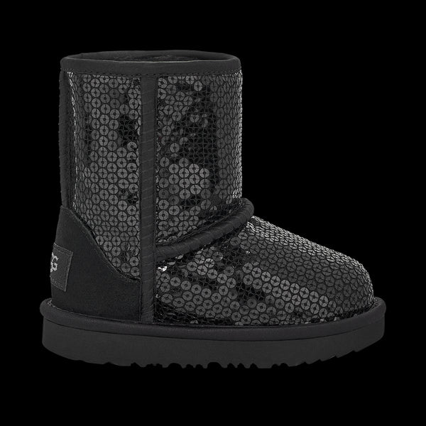 Black Classic Sequin Toddler Winter Boots kids atelier