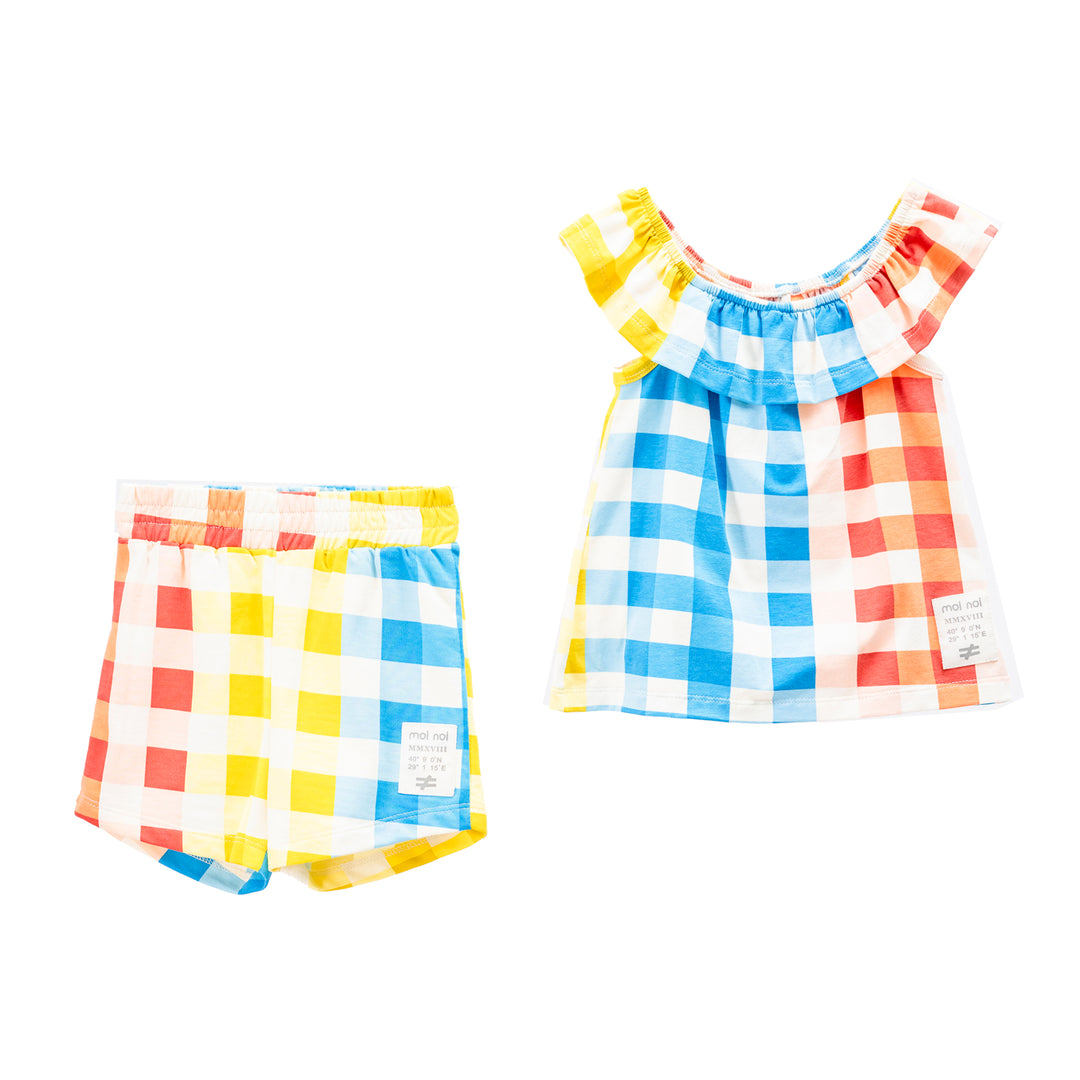 kids-atelier-moi-noi-kid-girl-multicolor-plaid-print-ruffle-summer-outfit-mn5160-plaid