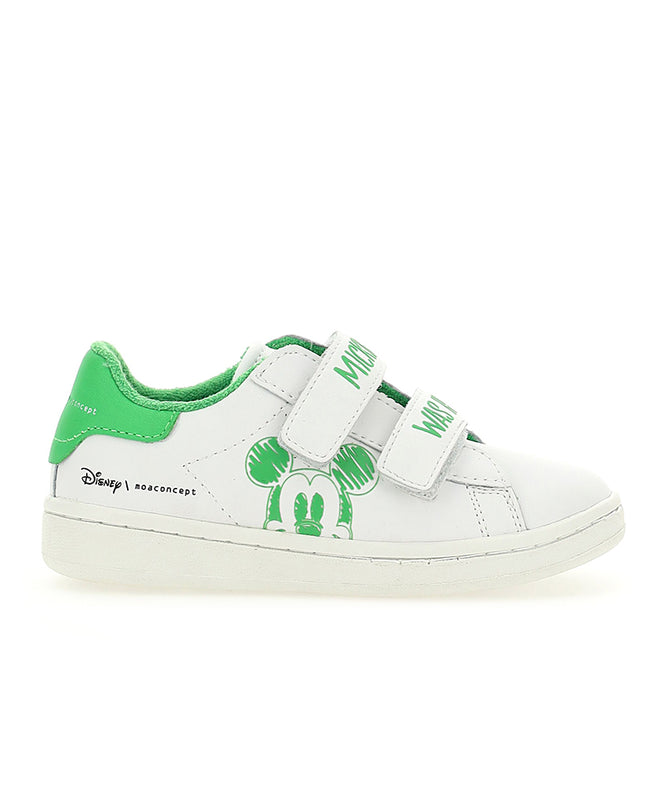 kids-atelier-moa-kid-baby-boy-green-trim-mickey-velcro-sneakers-mdk709