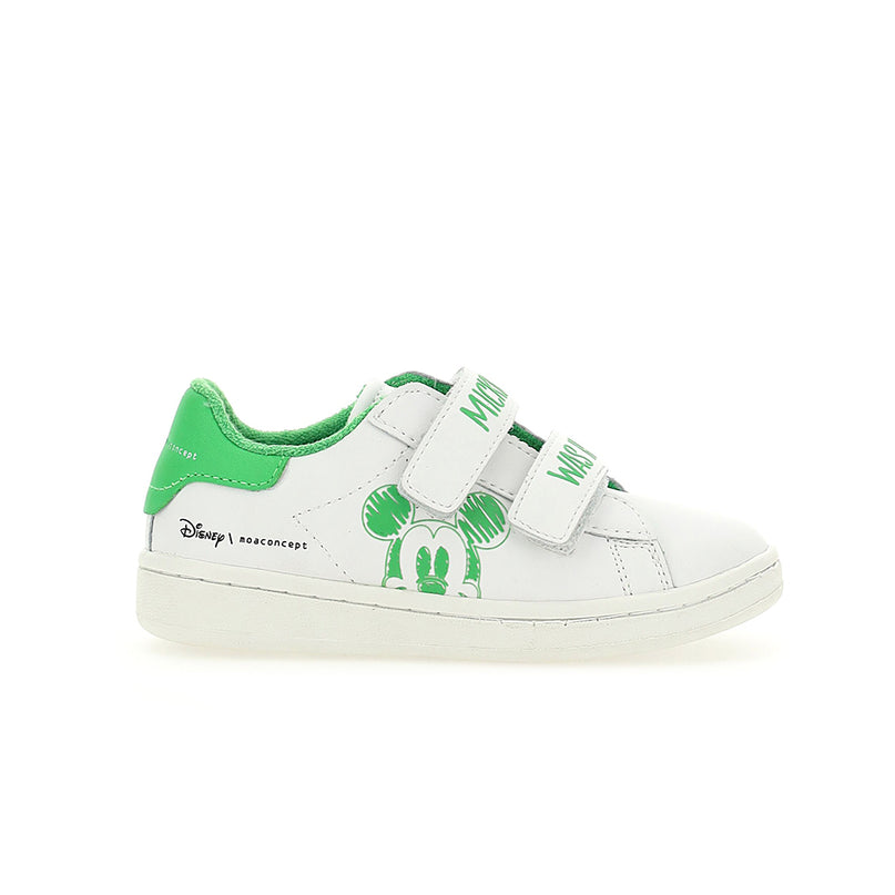 kids-atelier-moa-kid-baby-boy-green-trim-mickey-velcro-sneakers-mdk709