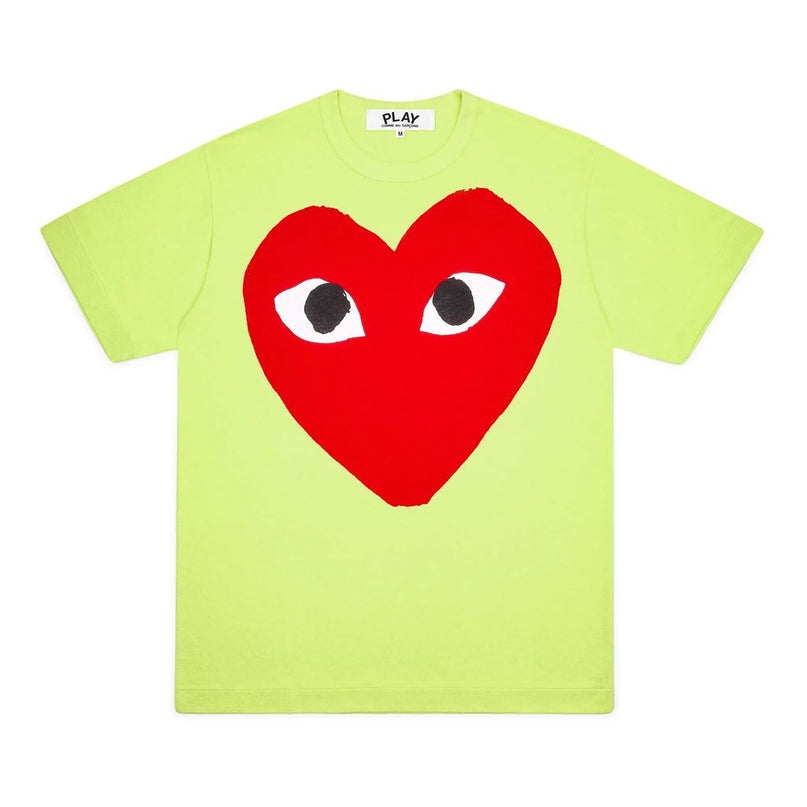 Half Green Vertical Heart T-Shirt