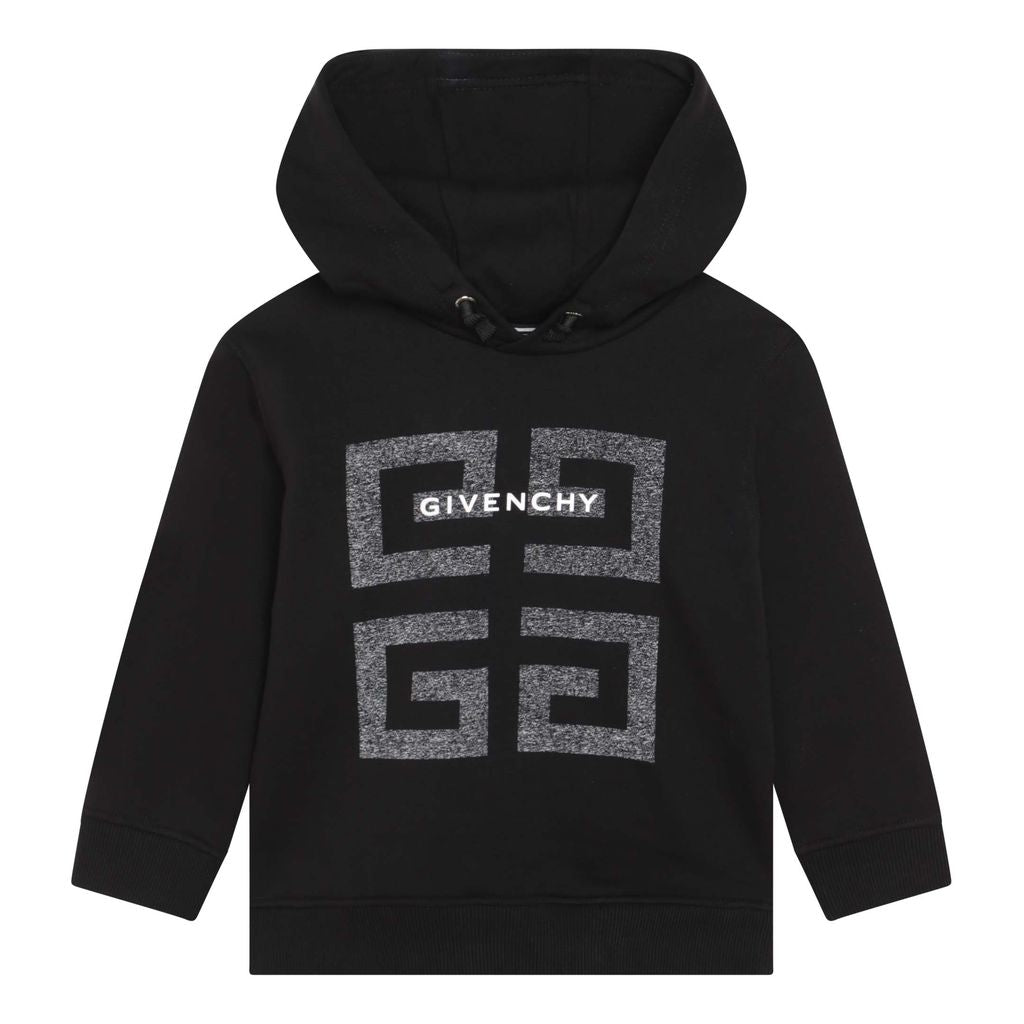 givenchy-h25363-09b-Black Logo Hoodie