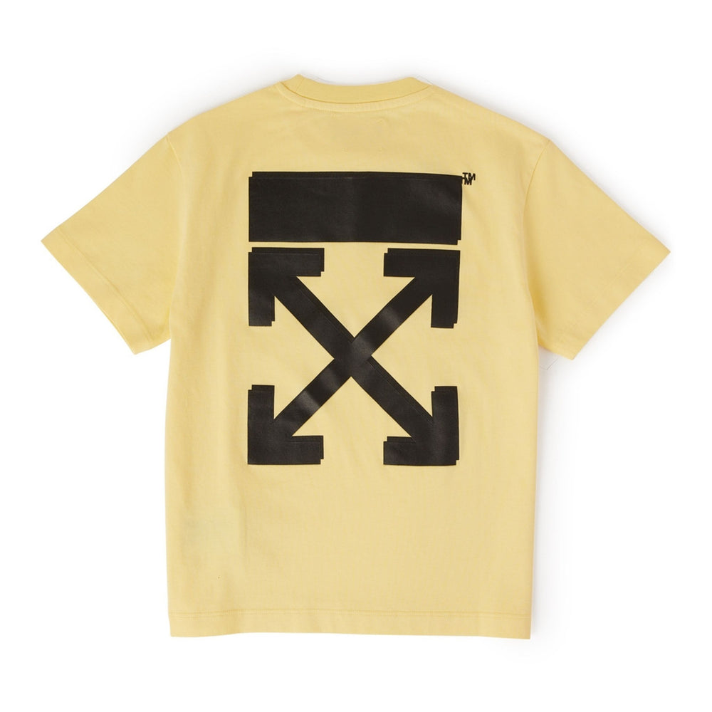 off-white-obaa002s23jer0011810-Yellow Logo T-Shirt