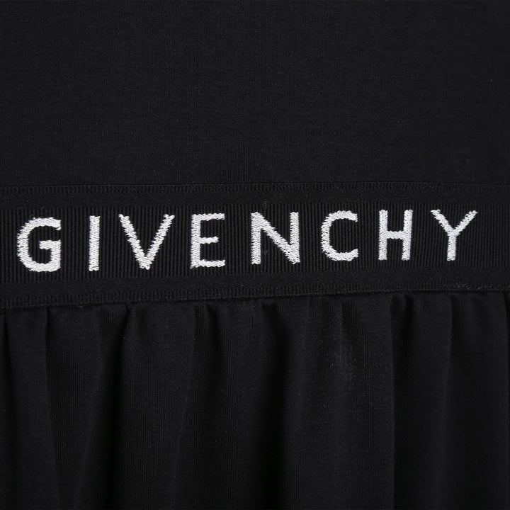 givenchy-h12331-09b-Black Short Sleeved Dress