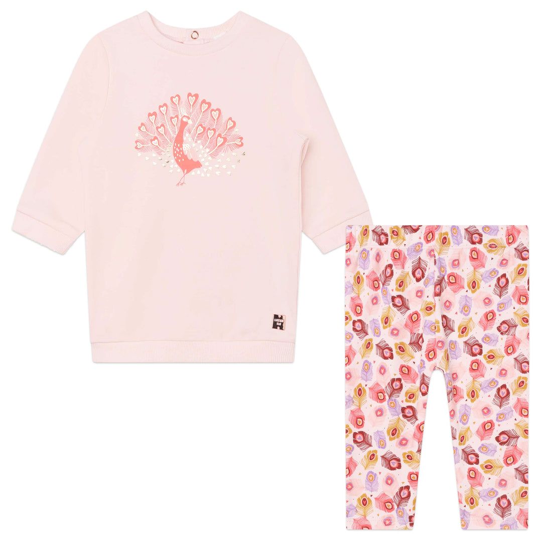 kids-atelier-carrement-beau-baby-girl-pink-peacock-dress-outfit-y08093-43b