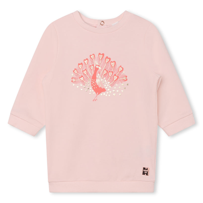 kids-atelier-carrement-beau-baby-girl-pink-peacock-dress-outfit-y08093-43b