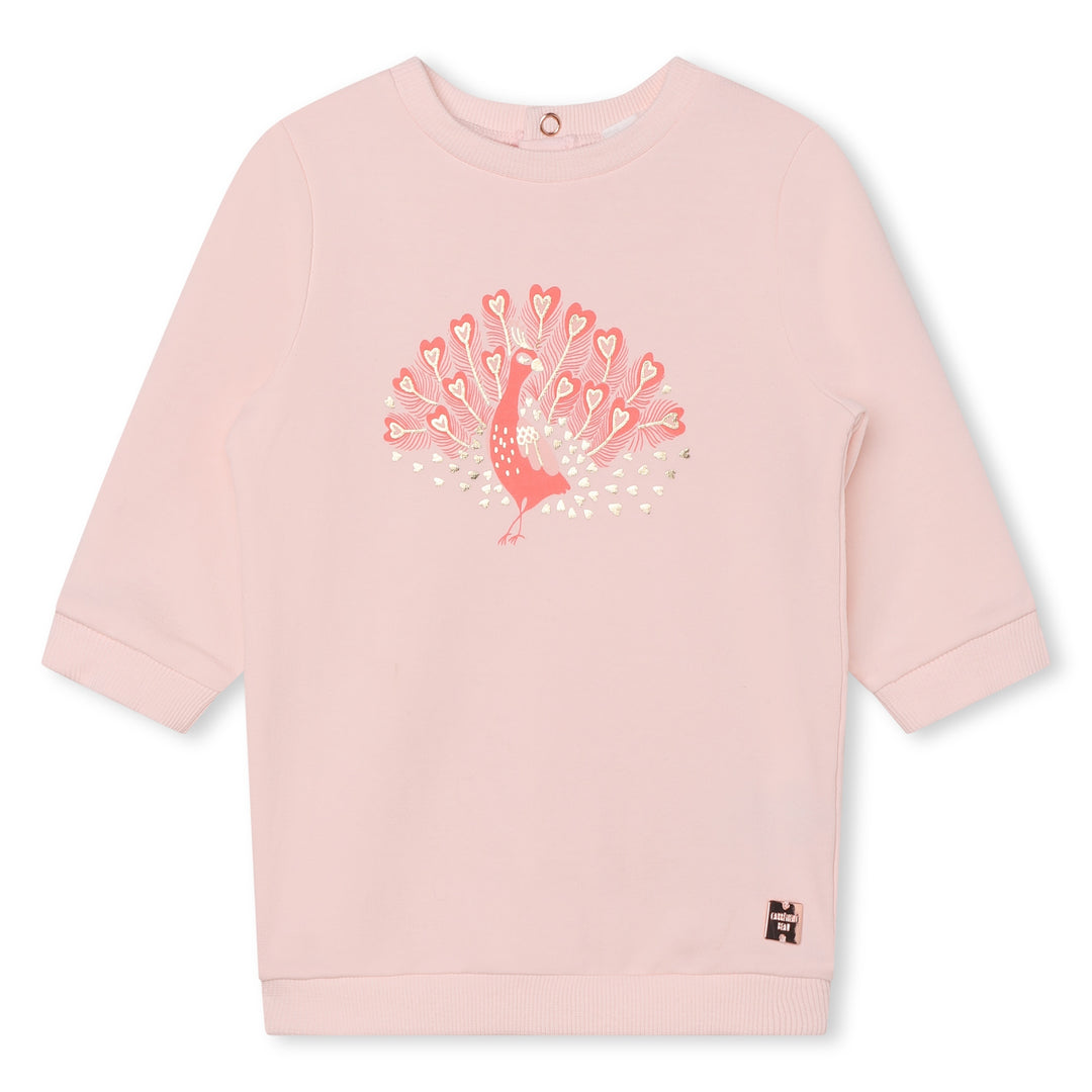 kids-atelier-carrement-beau-baby-girl-pink-peacock-dress-outfit-y08093-43b