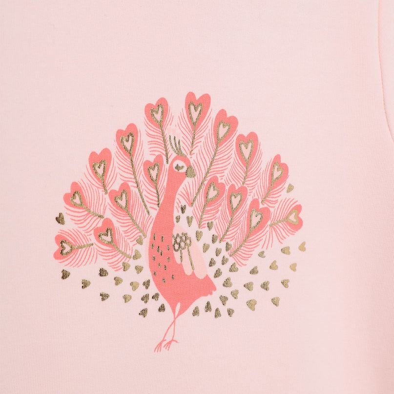 kids-atelier-carrement-beau-baby-girl-pink-peacock-dress-outfit-y08093-43b