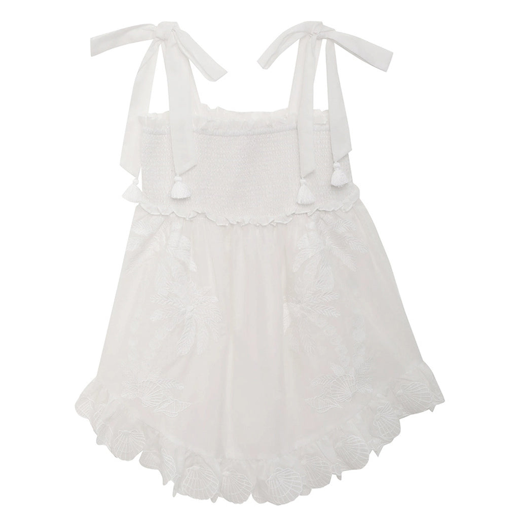 Ivory Pattie Embroidered Dress