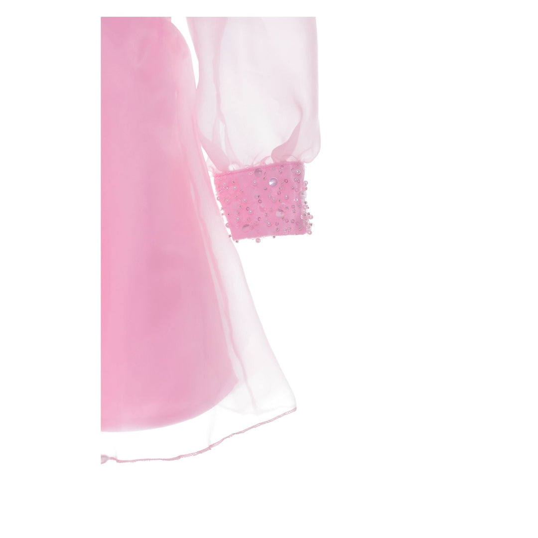 Pink Aaliyah Organza Bow Dress