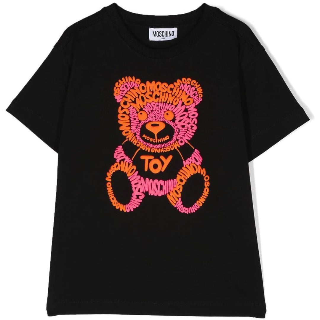 moschino-Black Bear Logo T-Shirt-hum04c-laa01-60100