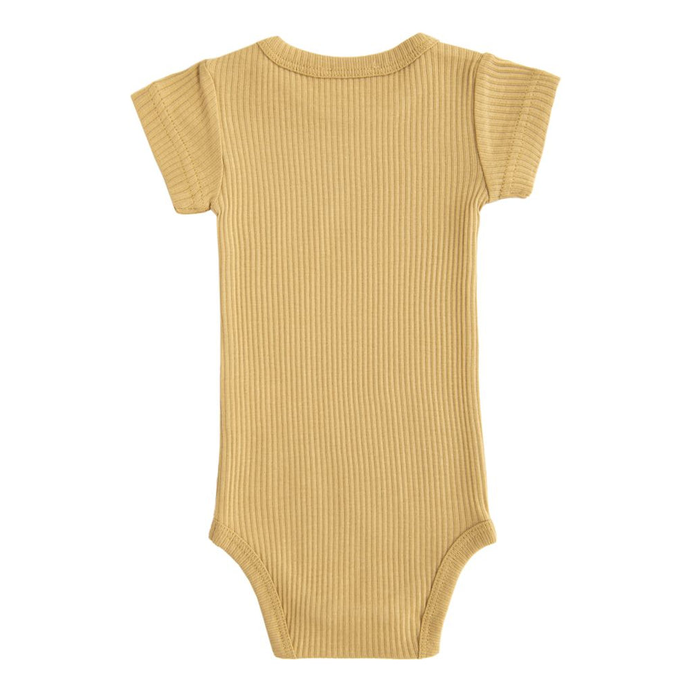 banblu-Yellow SS Modal Bodysuit-51177