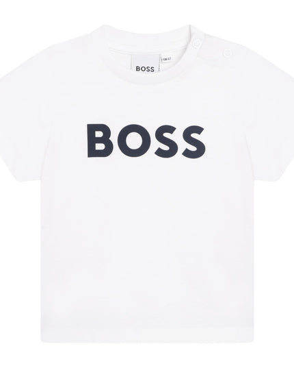 boss-j05p12-10p-bb-White Logo T-Shirt