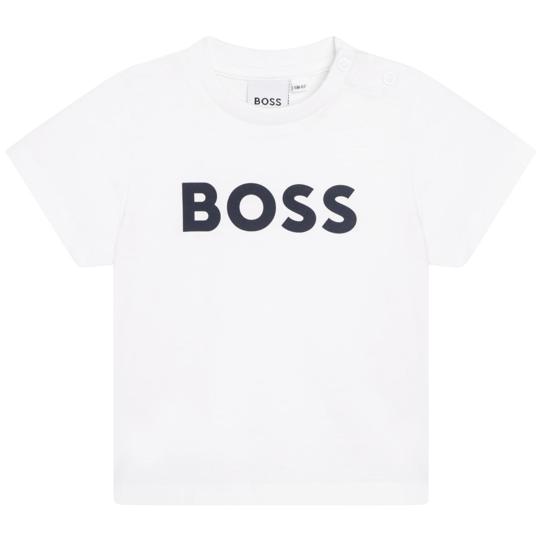 boss-j05p12-10p-bb-White Logo T-Shirt