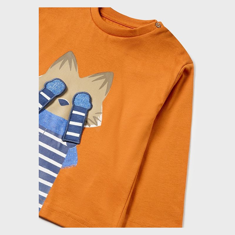 Orange Fox Graphic T-Shirt