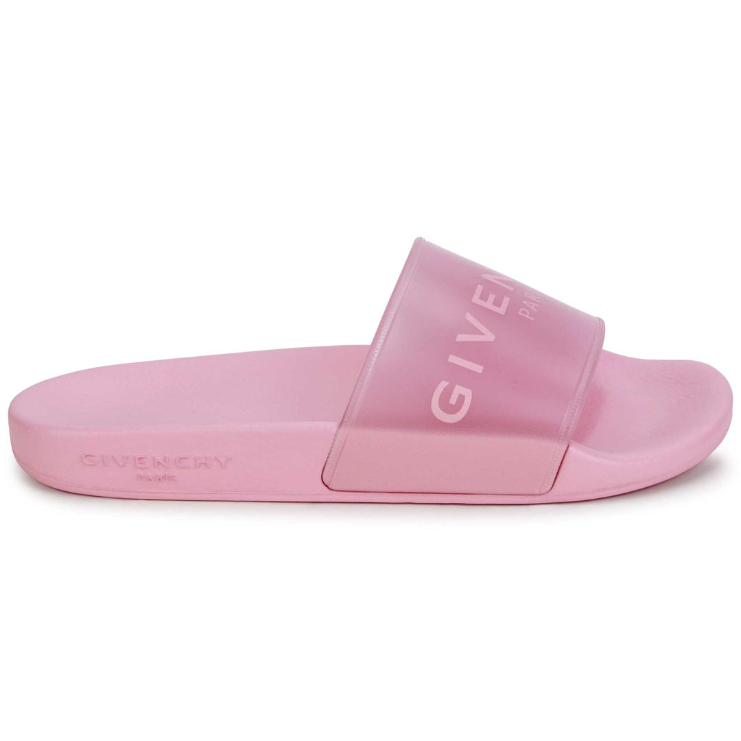 givenchy-h19071-465-kg-Pink Logo Rubber Slidesgivenchy-h19071-465-kg-Pink Logo Rubber Slides