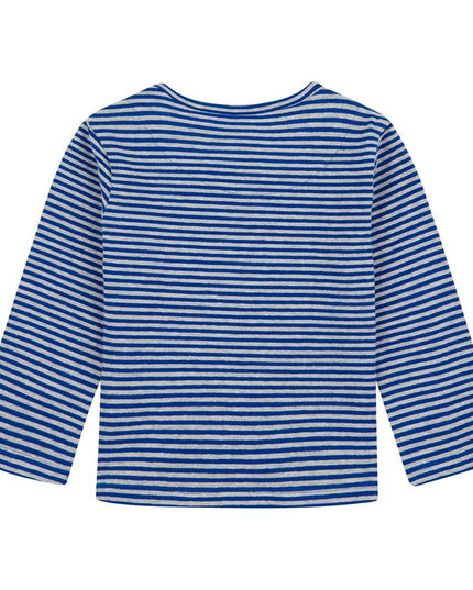 Oilily Tip Striped Blue T-Shirt-Default-Oilily-kids atelier