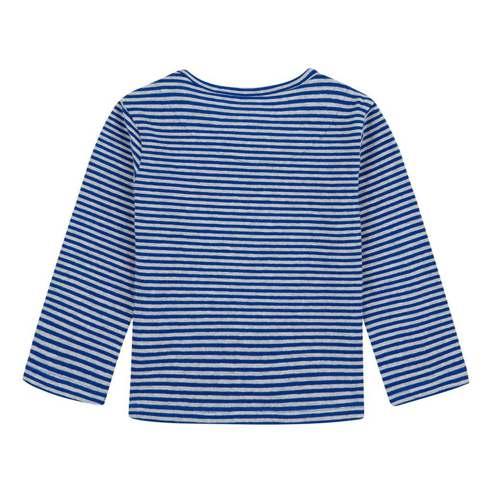 Oilily Tip Striped Blue T-Shirt-Default-Oilily-kids atelier