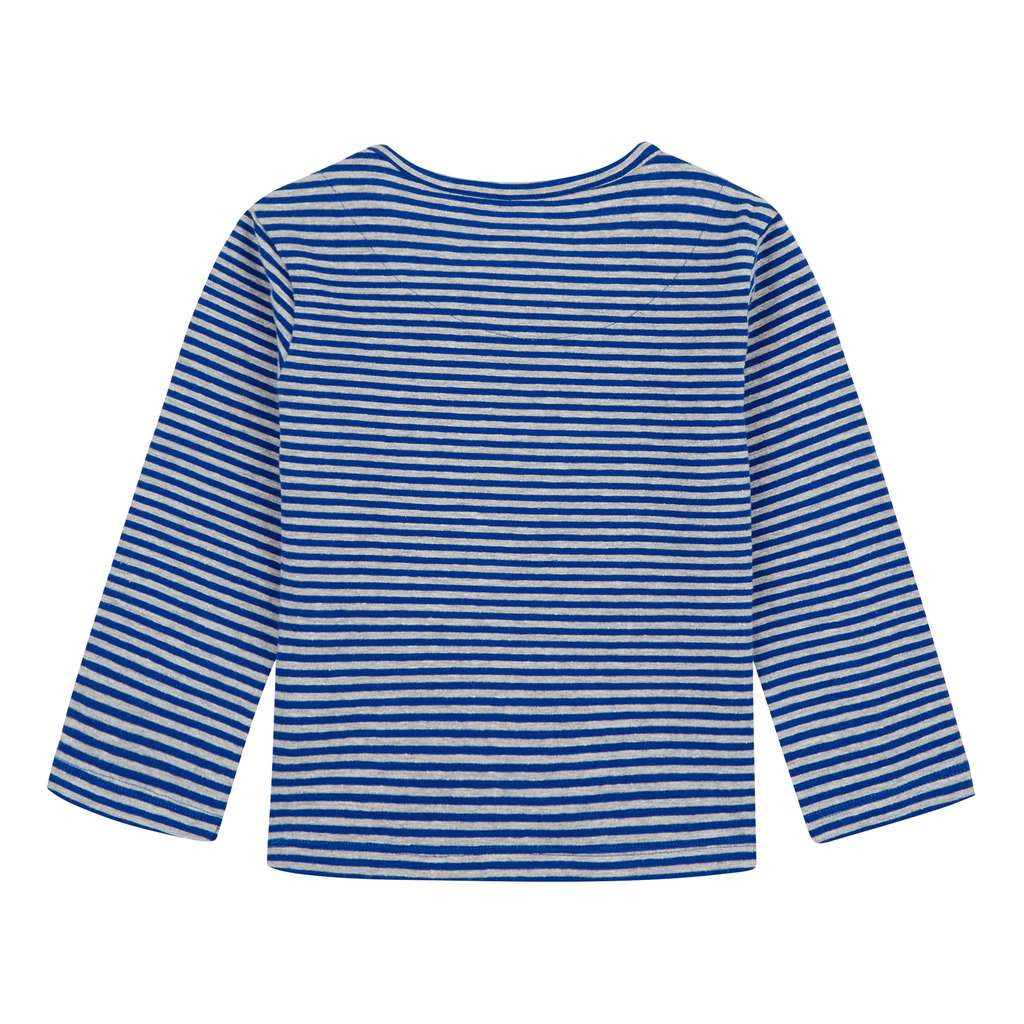 Oilily Tip Striped Blue T-Shirt-Default-Oilily-kids atelier