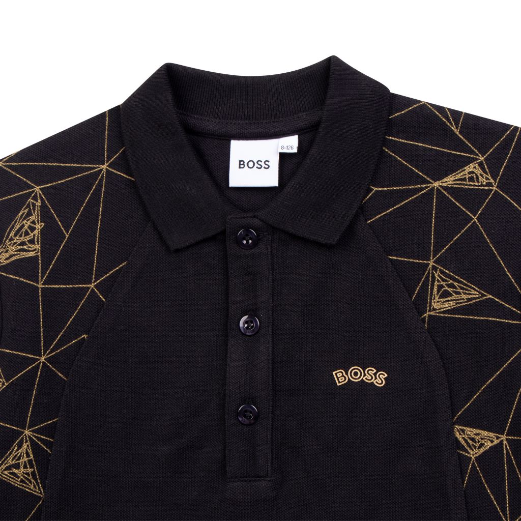 hugo boss black and gold polo