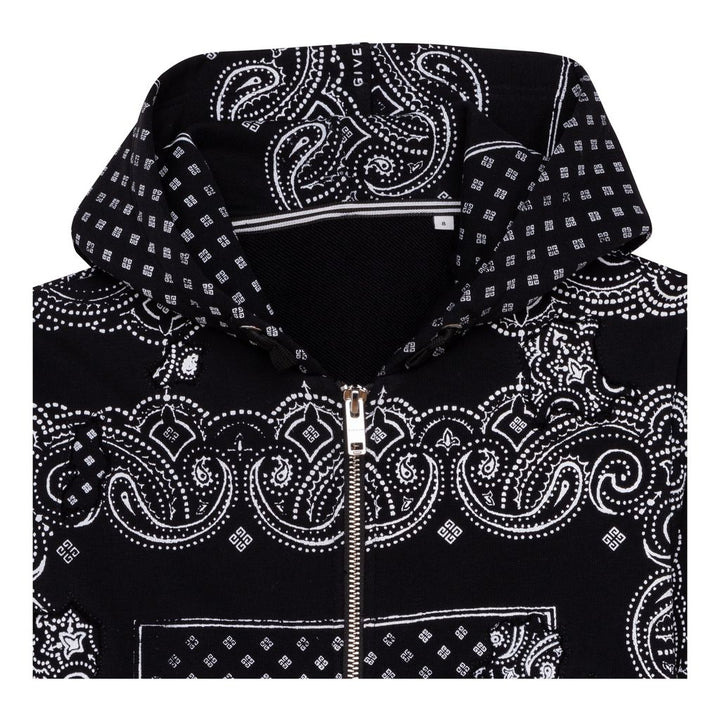 givenchy-h25350-09b-Black Cotton Hoodie