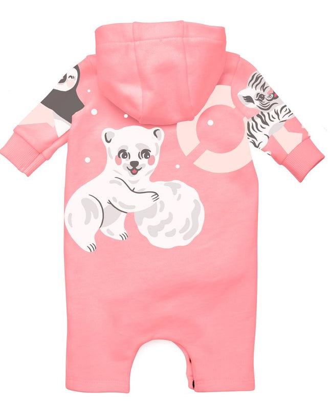 kenzo-Pink Logo Romper-k92026-493