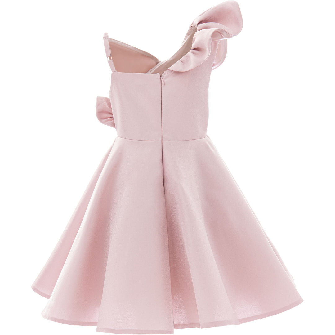 Pink Blush Riviera Off Shoulder Ruffle Dress
