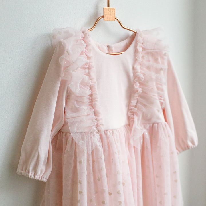 kids-atelier-carrement-beau-baby-girl-pink-ruffle-ceremony-dress-y02113-43b