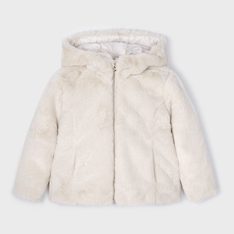 Zip up store fur coat