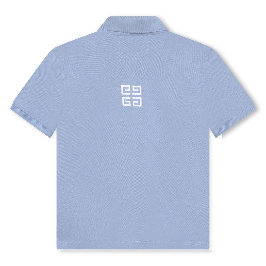 givenchy-h25419-790-kb-Pale Blue Logo Polo