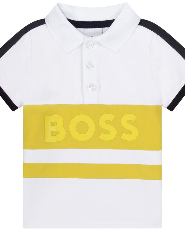 boss-White & Yellow Polo-j05955-10b
