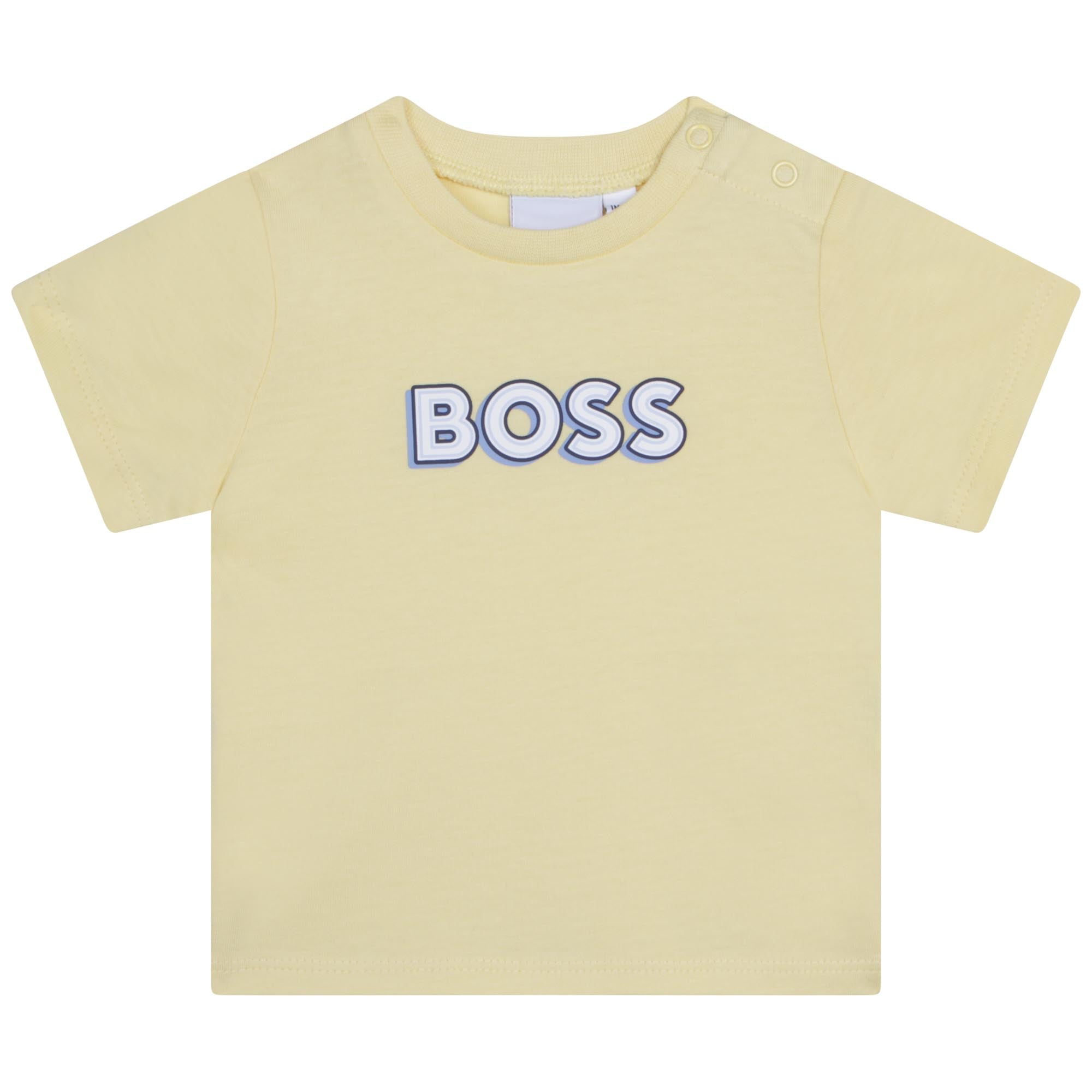 Yellow boss t shirt cheap