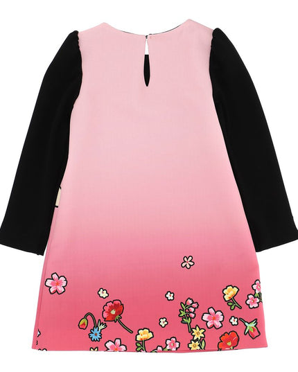 monnalisa-Powerpuff Girl Pink & Black Dress-118924-8306-0095