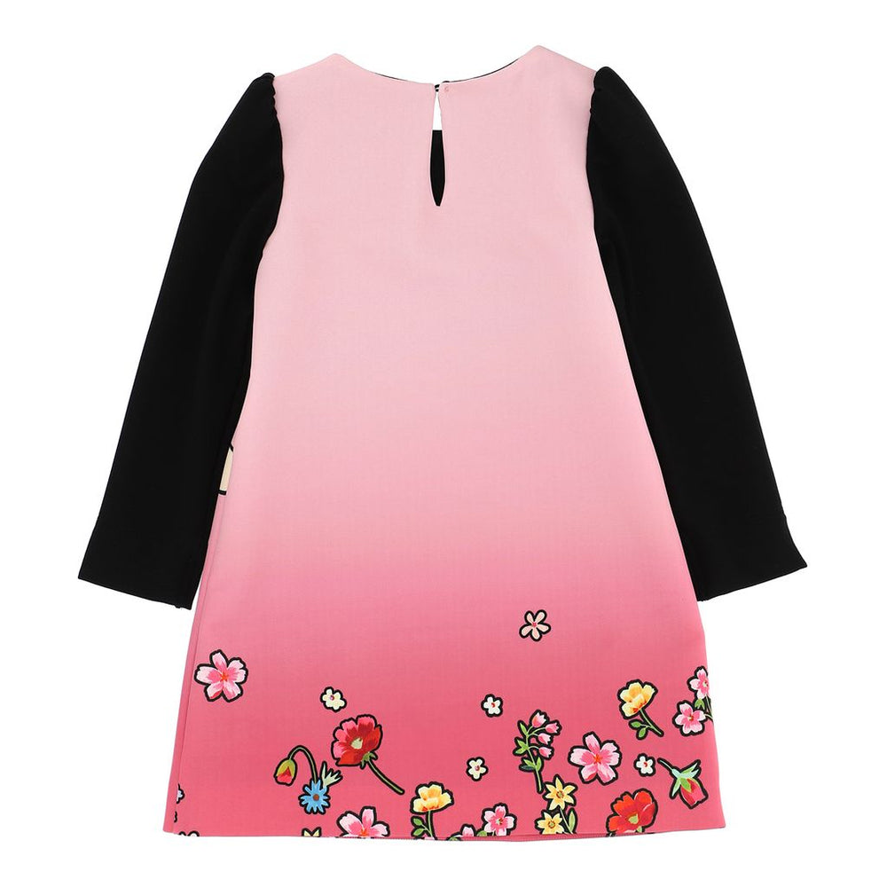 monnalisa-Powerpuff Girl Pink & Black Dress-118924-8306-0095