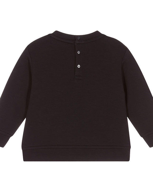 armani-Navy Blue Logo Sweatshirt-3lhmj6-1jhsz-0920