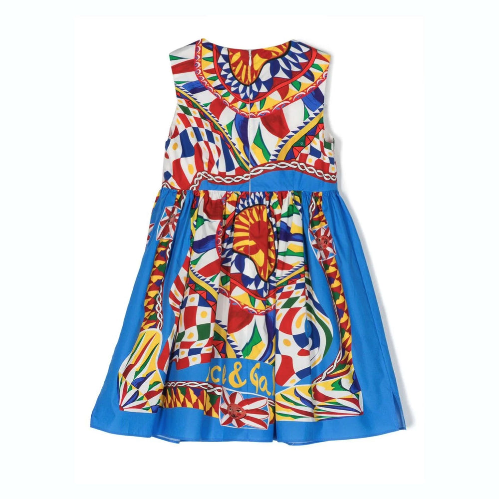 dg-Multicolor Carreto Sleeveless Dress-l53df5-g7j5f-hh4kt