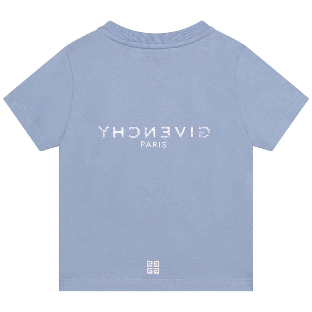 givenchy-h05246-790-bb-Pale Blue Logo T-Shirt
