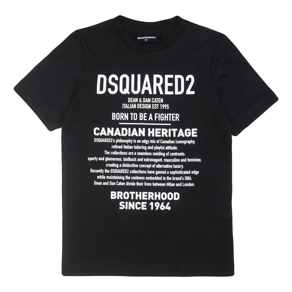 Black dsquared best sale t shirt