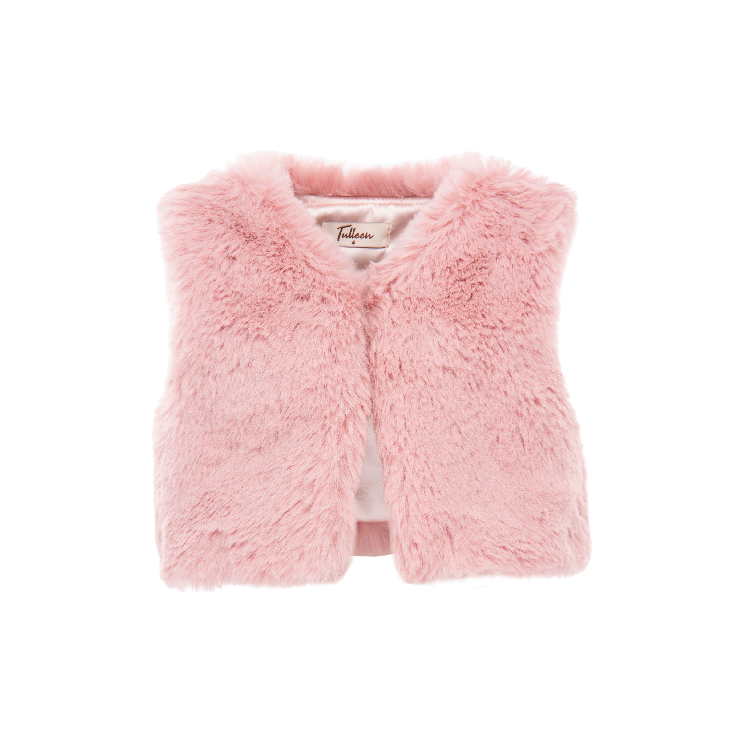 Fuzzy best sale pink vest