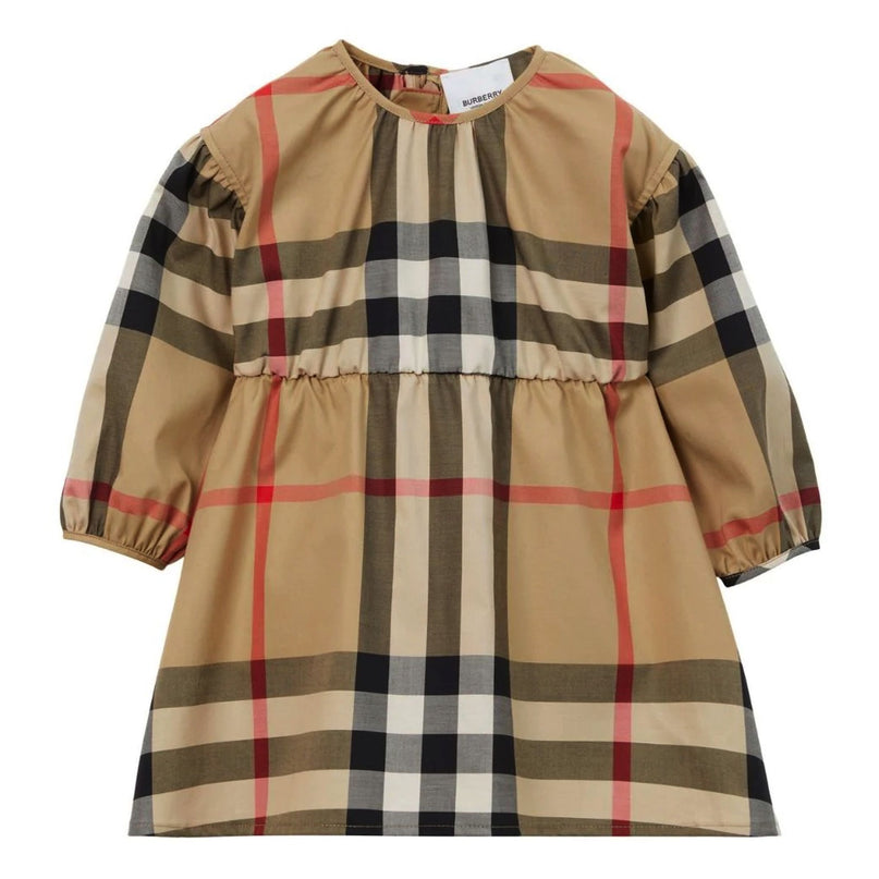 burberry-8069278-Beige Check Dress-126551-a7028