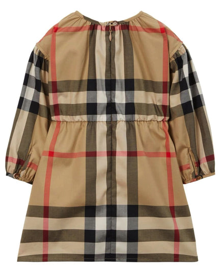 burberry-8069278-Beige Check Dress-126551-a7028