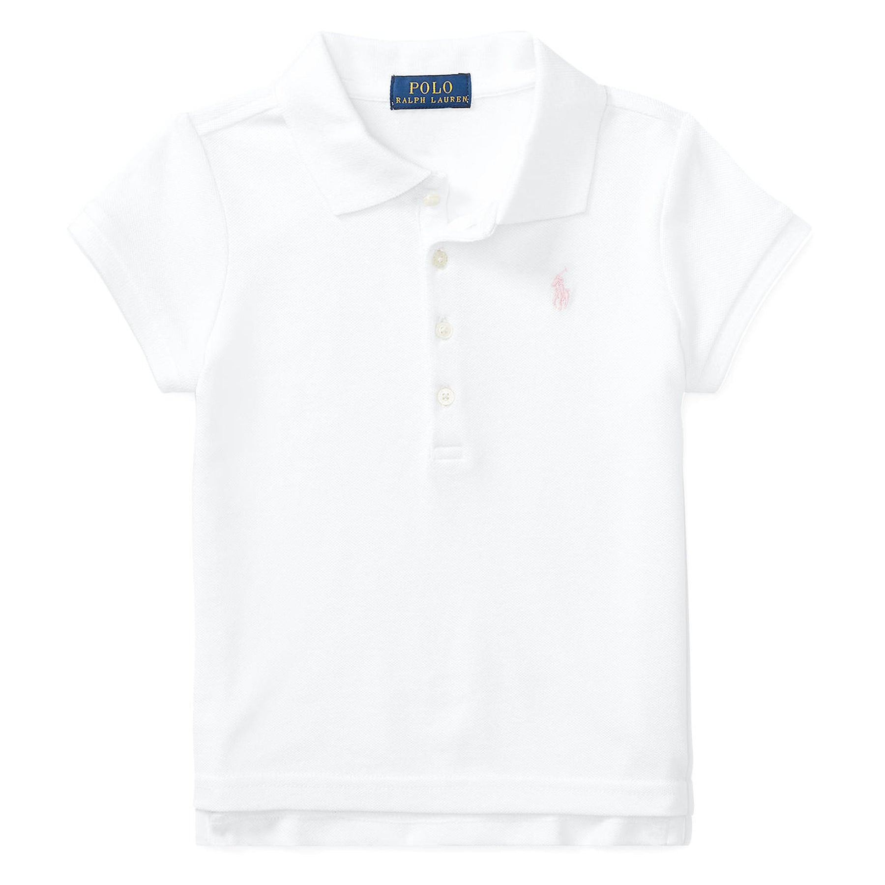 White Stretch Cotton Polo kids atelier