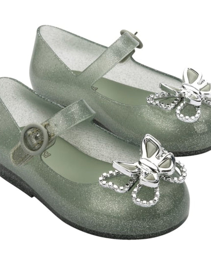 melissa-mini-melissa-sweet-love-fly-bb-35717-as456-Glitter Green Sandals
