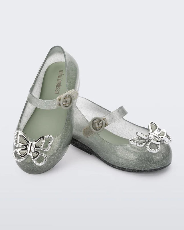 melissa-mini-melissa-sweet-love-fly-bb-35717-as456-Glitter Green Sandals
