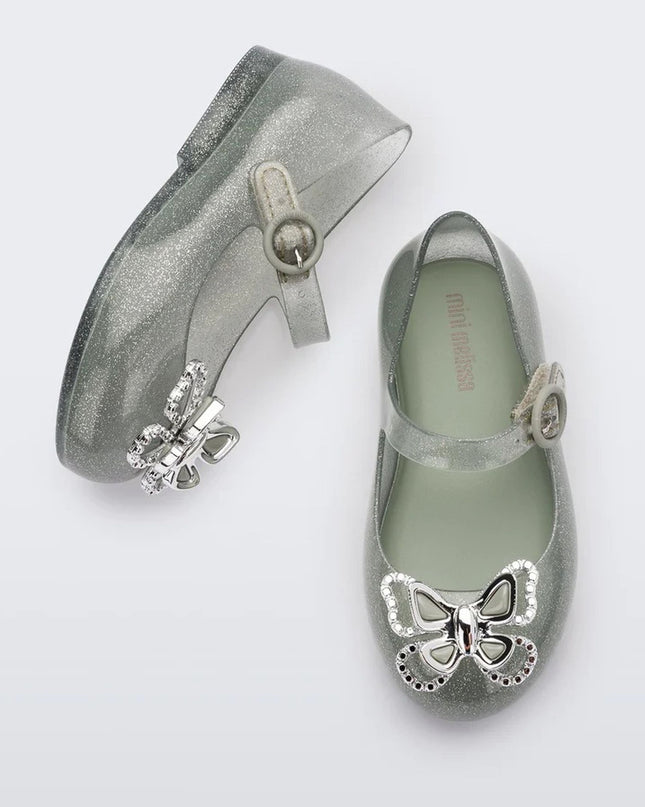 melissa-mini-melissa-sweet-love-fly-bb-35717-as456-Glitter Green Sandals
