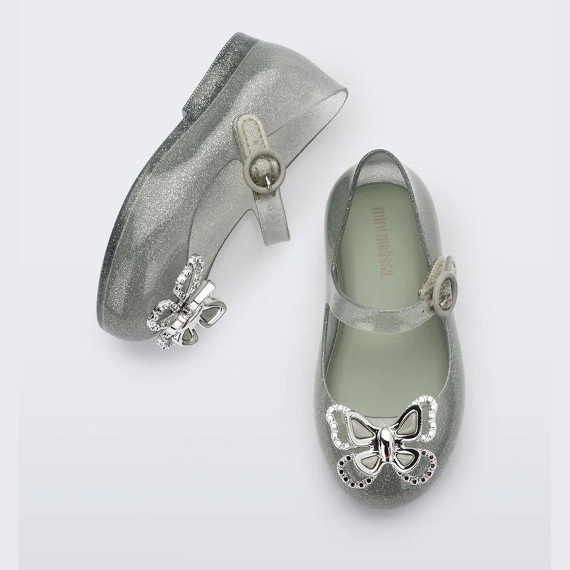 melissa-mini-melissa-sweet-love-fly-bb-35717-as456-Glitter Green Sandals