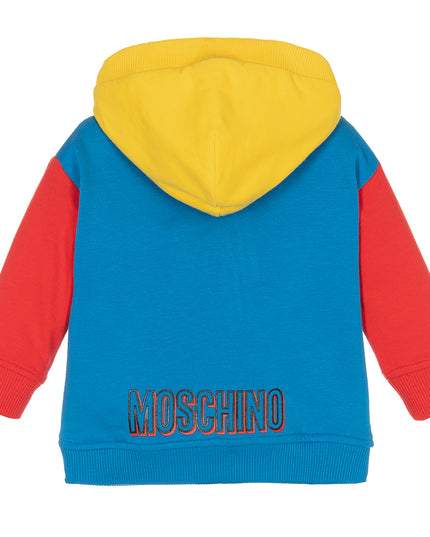moschino-Multicolor Zip Up Hoodie-muf047-lda18-40641