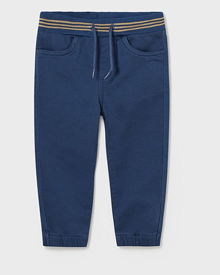 Blue Drawstring Jogger Pants