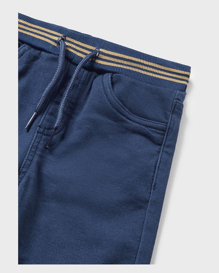 Blue Drawstring Jogger Pants