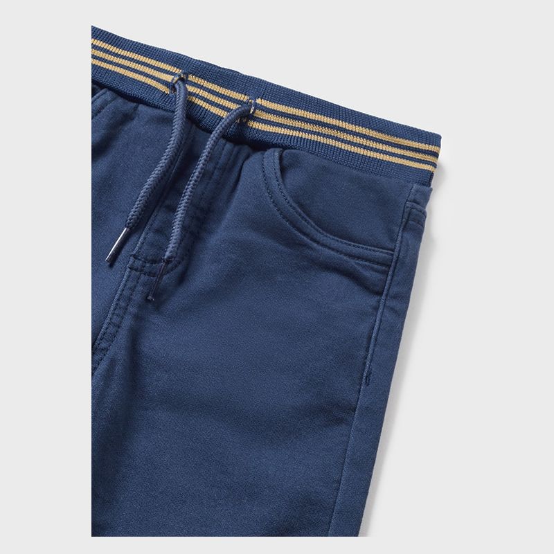 Blue Drawstring Jogger Pants